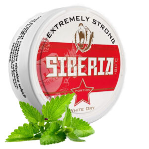 Siberia -80 °C White Dry Regular: Aşırı Güçlü Nane Snus (43mg/g)